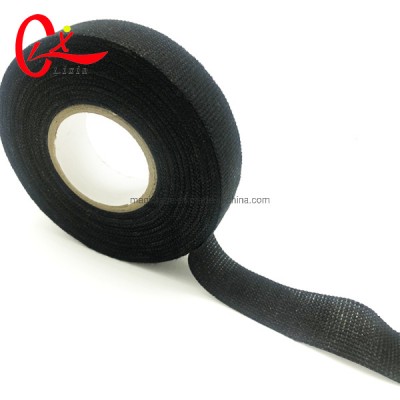 Automotive Black Cloth Electrical Insulation Fabric Cotton Adhesive Tape